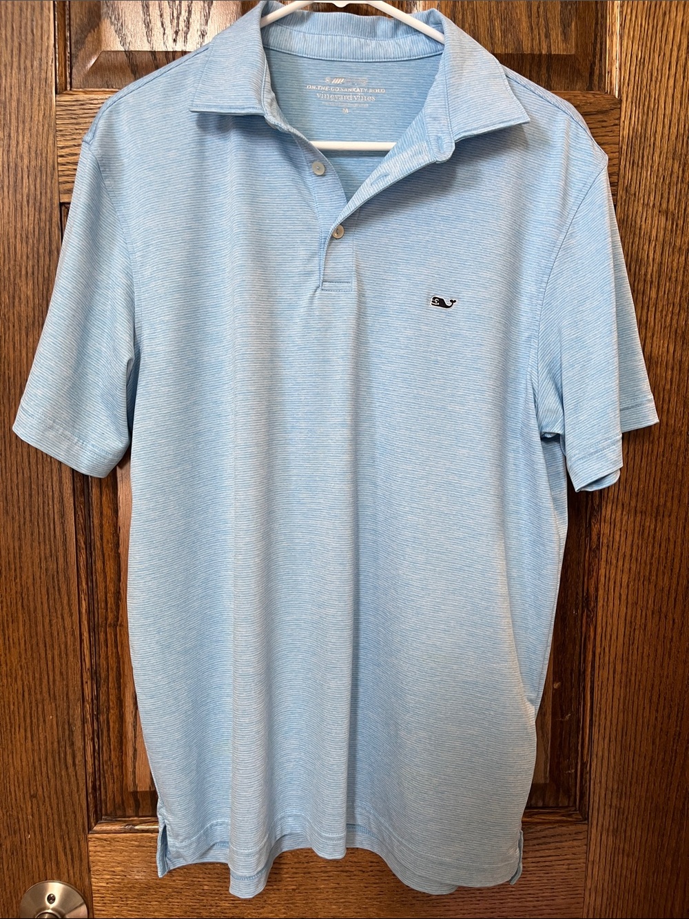 Vineyard Vines Heathered Sky Blue Men's Polo